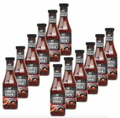 12er Pack Weber Premium Ketchup No. 2 Grillsauce (je 450ml) für 11,11€ (statt 48€)   MHD 05/18