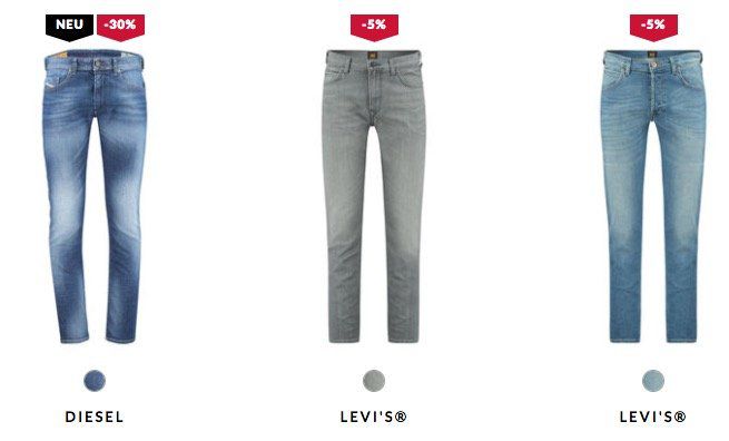 Günstige Diesel und Levis Jeans bei engelhorn   z.B. Diesel Tepphar 886Z für 62,41€ (statt 75€)