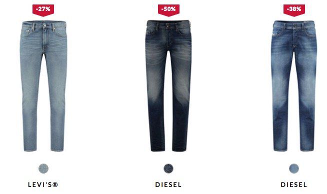 Günstige Diesel und Levis Jeans bei engelhorn   z.B. Diesel Tepphar 886Z für 62,41€ (statt 75€)