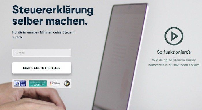 Wundertax Online Steuererklärung für 24,90€ (statt 35€)