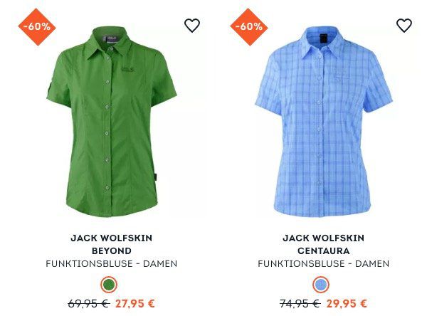 Bis zu 60% Rabatt auf Outdoor Marken wie Jack Wolfskin bei Sportscheck