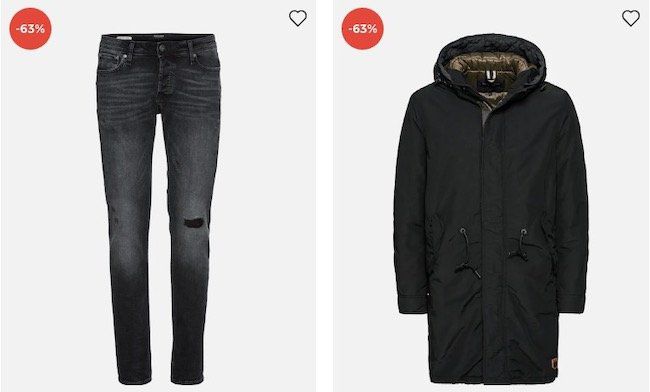 Jack & Jones Sale mit bis zu 70% Rabatt + 15% Gutschein + keine Versandkosten