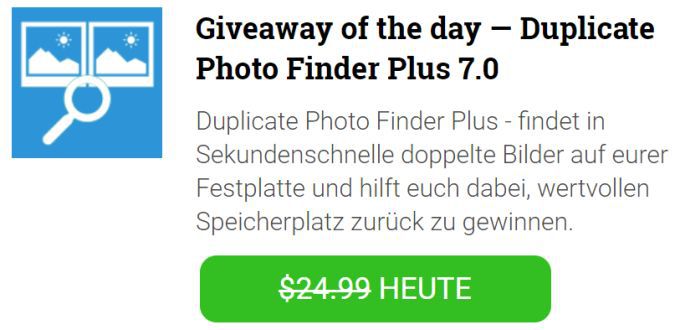 Duplicate Photos Finder Plus 7 (Lifetime Lizenz, Win) kostenlos