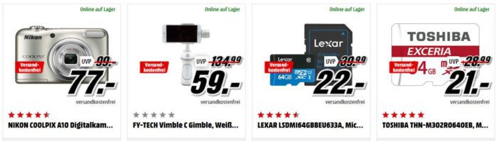 Media Markt Foto Late Night: z.B. FY TECH Vimble C Gimble für 59€ (statt 139€)