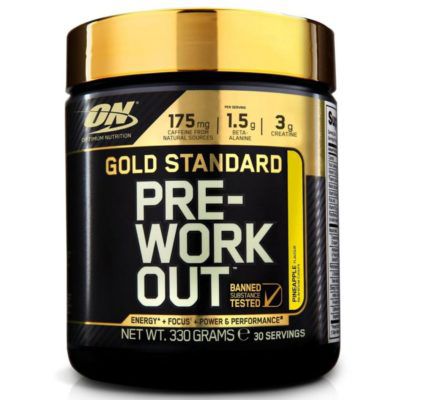 Gold Standard Pre Work Out   Ananas (330g, MHD.: 28.02.18) für 5,19€ (statt 24€)