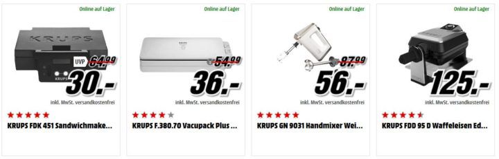 Media Markt Krups Tiefpreisspätschicht: z.B. KRUPS EA8908 Evidence Kaffeevollautomat statt 599€ für 500€