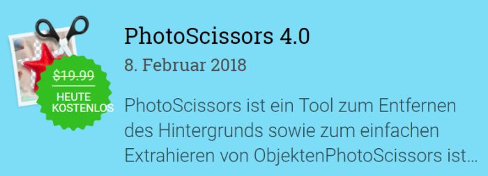 PhotoScissors 4 (Vollversion, Windows) kostenlos