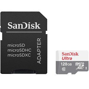 SanDisk Ultra MicroSDXC Speicherkarte 128GB + Adapter für 12€ (statt 15€)
