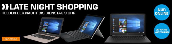 Saturn Late Night: günstige Notebooks und Convertibles z.B. HP 15 bs570ng Notebook für 299€ (statt 379€)