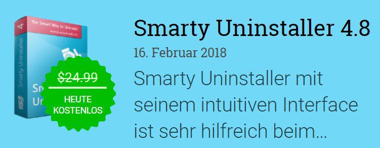 Smarty Uninstaller (Vollversion, Windows) kostenlos