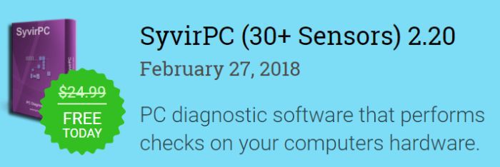 SyvirPC (30+ Sensors) 2.20 (Vollversion, Windows) gratis