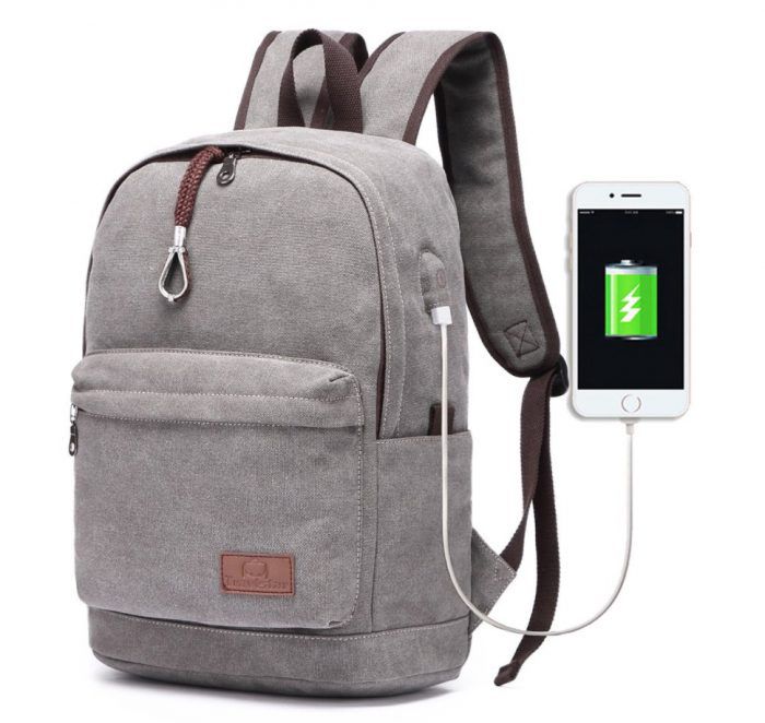 Travistar Laptop Rucksack bis 15,6″ mit USB Port für 22€ als Primer