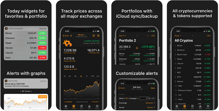 Crypto Pro App   Cryptoticker für iOS gratis (statt 4,99$)