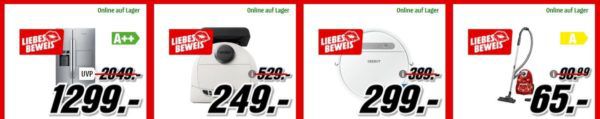 Media Markt Valentistag Sale: günstige Artikel in vielen Kategorien   z.B. GRUNDIG Side by Side Kühlkombi für 1.299€