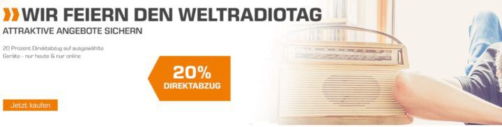 Saturn Weltradiotag: 20% extra Rabatt auf ausgewählte Radios bis Mitternacht!