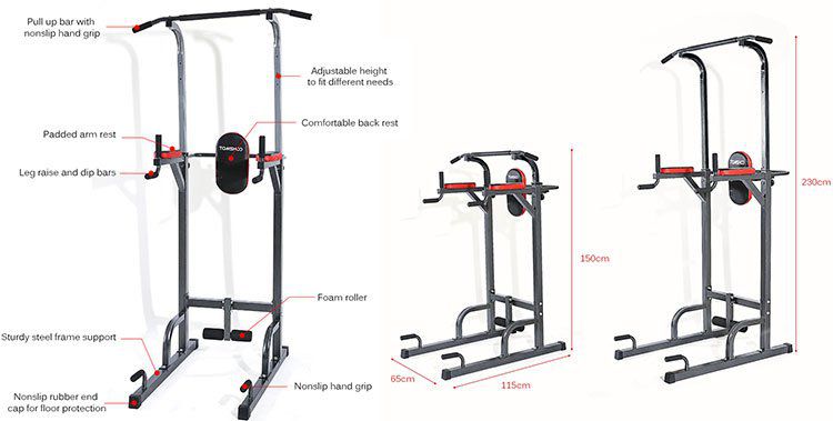 Tomshoo höhenverstellbare (bis 230cm) Kraftstation für 59,57€ (statt 100€)