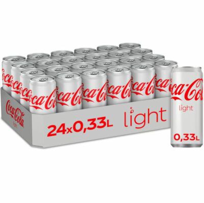 🥤 24er Tray Coca-Cola light (330ml Dosen) für 14,76€ (statt 24€) – lange Lieferzeit