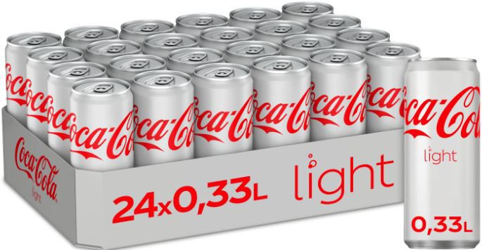 🥤 24er Tray Coca Cola light (330ml Dosen) für 14,76€ (statt 24€)   lange Lieferzeit