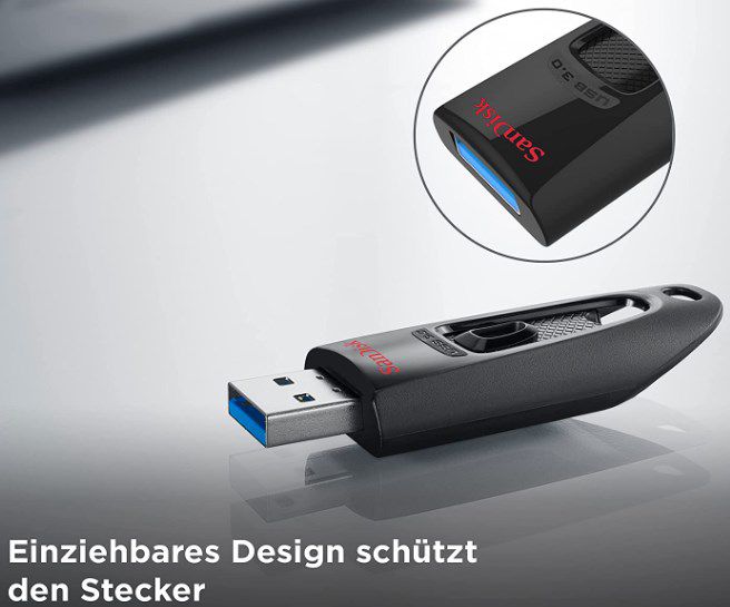 SanDisk   64GB Ultra USB 3.0 Stick für 6,67€ (statt 10€)