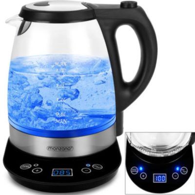 Monzana 1,7l Wasserkocher mit Temperaturwahl 2200W für 27,95€