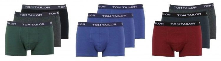 3er Set Tom Tailor Boxershorts   verschiedene Sets für je 19,90€ (statt 27€)