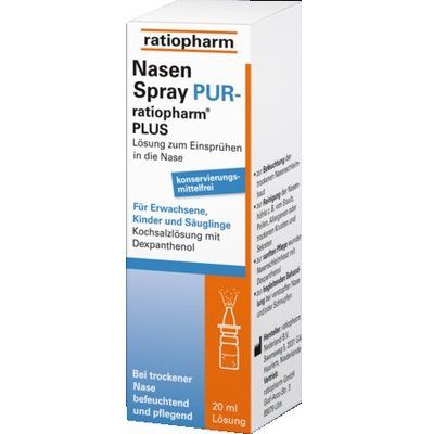 Nasenspray Pur ratiopharm Plus für 2,30€