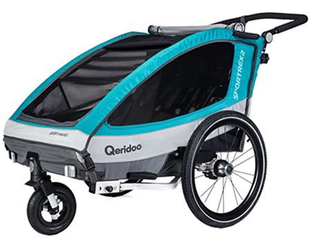 Qeridoo Sportrex2 (2018) Fahrradanhänger für 292,50€ (statt 311€)