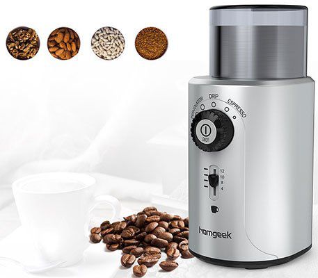 Homgeek Elektrische Kaffeemühle/Pfeffermühle mit Edelstahlklingen für 22,19€ (satt 37€)