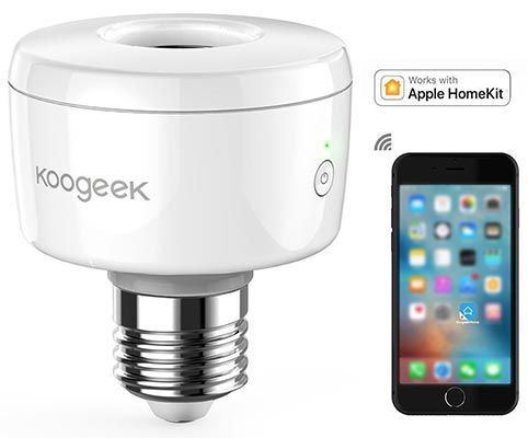 Koogeek Socket für Glühbirne (E27) mit Wifi Anbindung für iOS für 18,99€ (statt 30€)