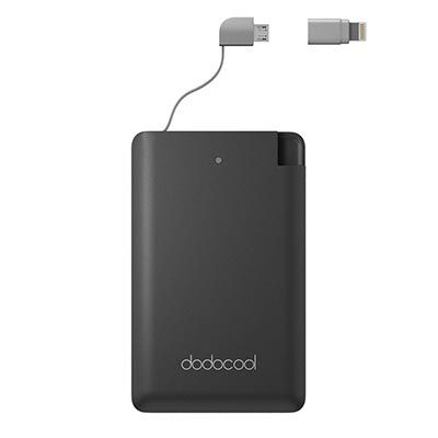 dodocool 2500mAh Powerbank mit Lightning Adapter für 13,99€ (statt 20€)