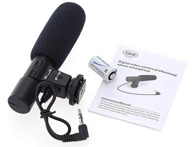 Sidande Mic 01   Richtrohrmikrofon für DSLR für 11,60€