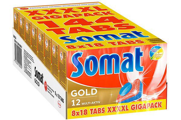 Vorbei! Somat 12 Gold 4XL   1er Pack (1 x 144 Tabs   2,88kg) für 17,92€ (statt 23€)