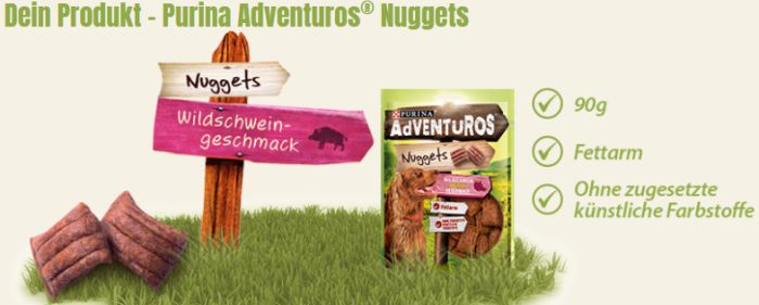 Purina Adventuros Testpackung gratis anfordern