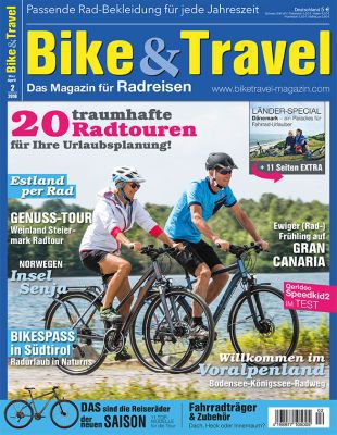 1 Ausgabe Bike&Travel gratis – endet automatisch