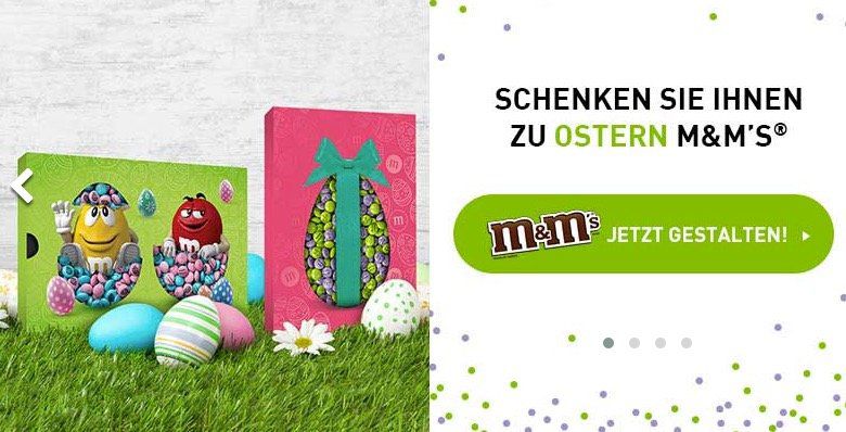 myM&M Schokolinsen mit neuen Ostermotiven + 7€ Gutschein