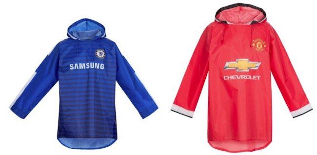 FC Chelsea London und Manchester United Regenjacken für je 3,33€ zzgl. Versand