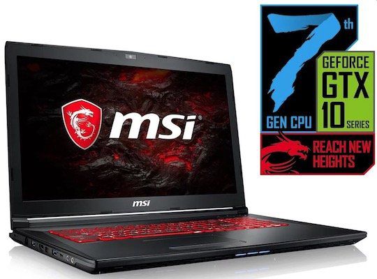 MSI GL72MVR 7RFX 834   17,3 Zoll Gaming Notebook mit GTX 1060 für 999€ (statt 1.251€)