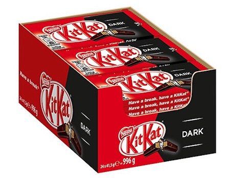 24er Pack Nestle KitKat Dark Schoko Riegel für 10,98€