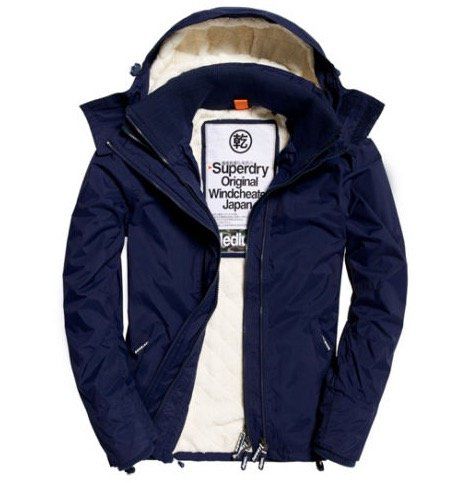 Superdry Sherpa Windcheater Jacke mit Kapuze für 69,95€ (statt 110€)