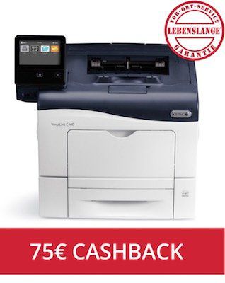 Xerox VersaLink C400N Farblaserdrucker für 249,90€ + 75€ Cashback (statt 369€)