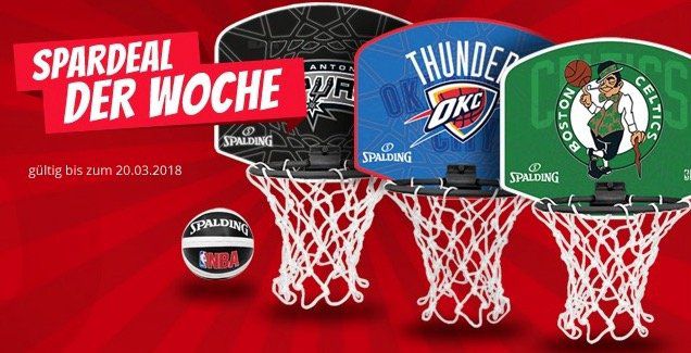 NBA Miniboard mit Vereinslogo inkl. Softball für 7,77€ zzgl. Versand