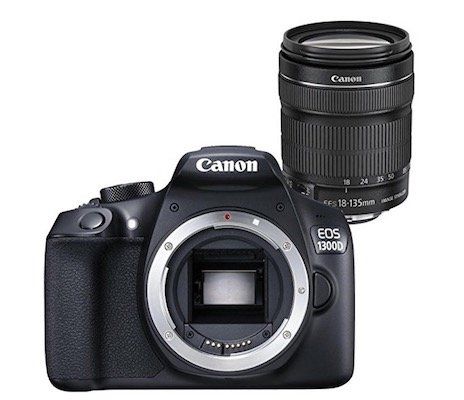 Canon EOS 1300D Spiegelreflexkamera mit 18 135 mm Objektiv für 487,63€ (statt 590€)