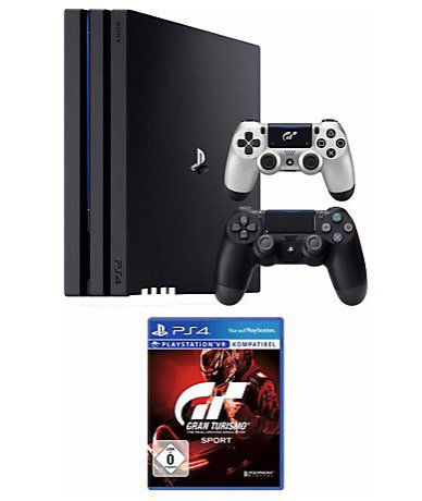 PlayStation 4 Pro 1TB inkl. Gran Tourismo Sport + 2. Controller GT Sport Edition für 384,94€ (statt 447€)