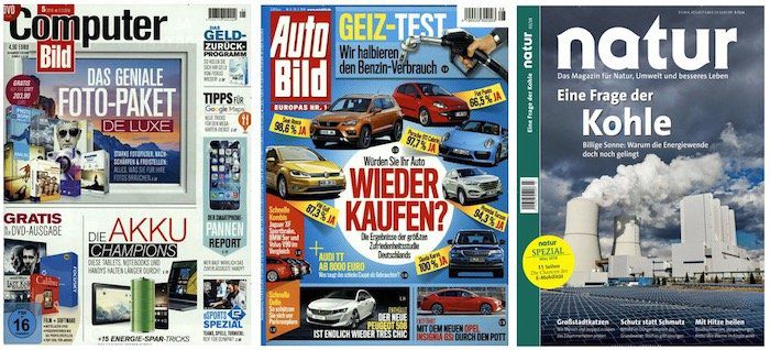 Abomix Oster Deals mit tollen Zeitschriften Angeboten   z.B. Computer Bild mit DVD für 136,50€ + 125€ Verrechnungsscheck + 6€ Sofort Rabatt