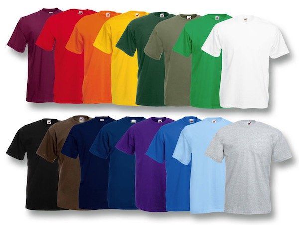 10er Pack Fruit of the Loom Herren T Shirts ab 18,29€ (statt 27€)