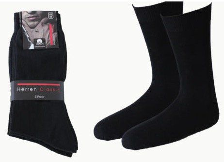 10 Paar Herren Business Socken aus 100% Baumwolle für 11,99€