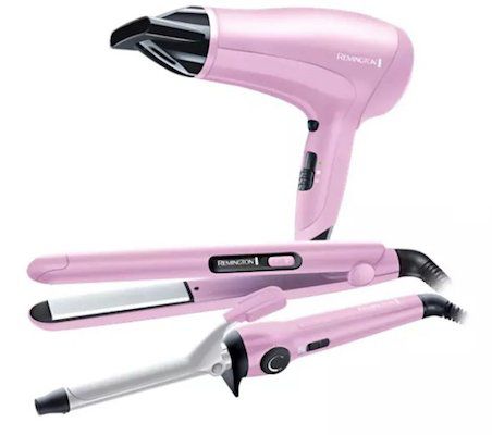 Remington CI5219GPR Complete Hair Geschenkset (Fön, Lockenstab, Glätteisen) für 39,90€ (statt 85€)