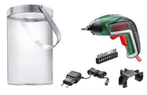 Bosch IXO Akkuschrauber + Solarlampe 2in1 + Bits für 29,99€ (statt 40€)