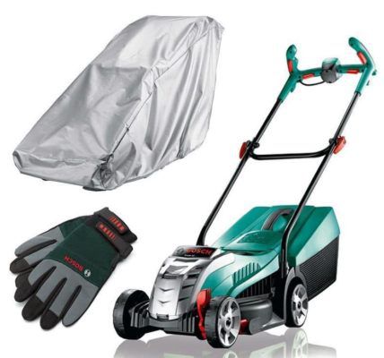 Bosch Rotak 32 LI Akku Räsenmäher inkl. Akku 4,0 Ah + Regencover/Handschuhe für 229,90€ (statt 299€)