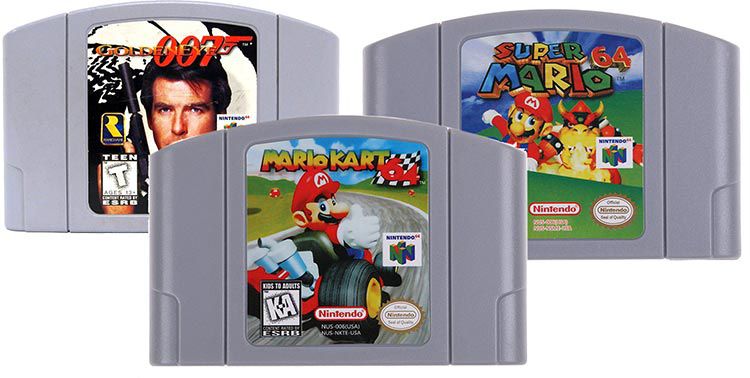 Mario Kart 64, Super Mario 64 & GoldenEye 007 für je 16,59€